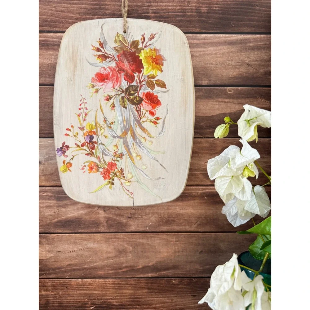 French country wall‎ decor set of two, botanical Fleur de Lis cottage wall art